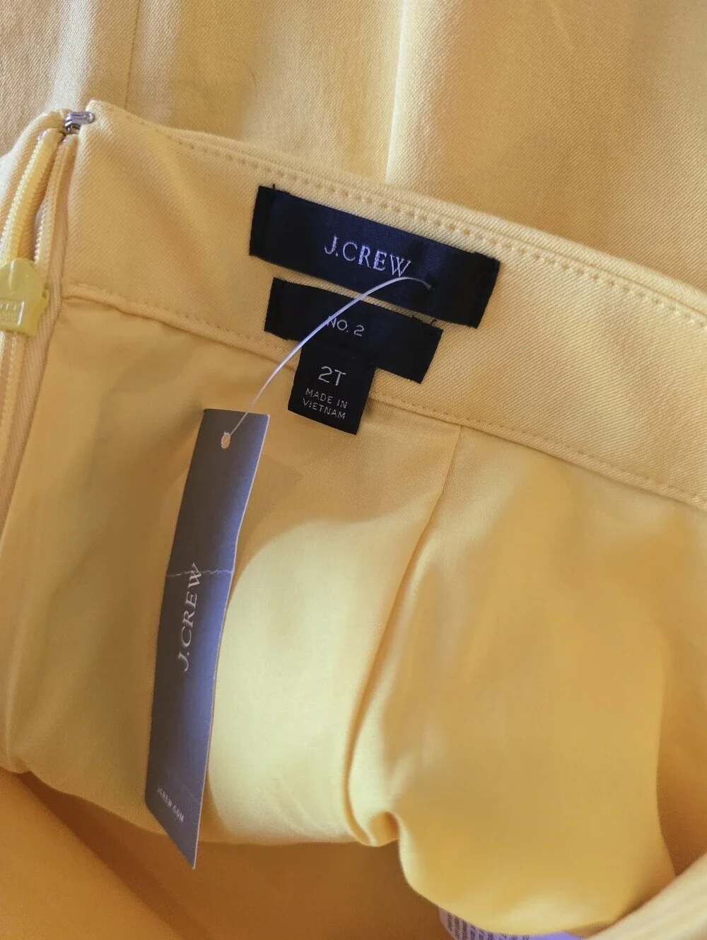 NWT! J Crew Yellow Pencil Skirt - Classic Women's Work Skirt
